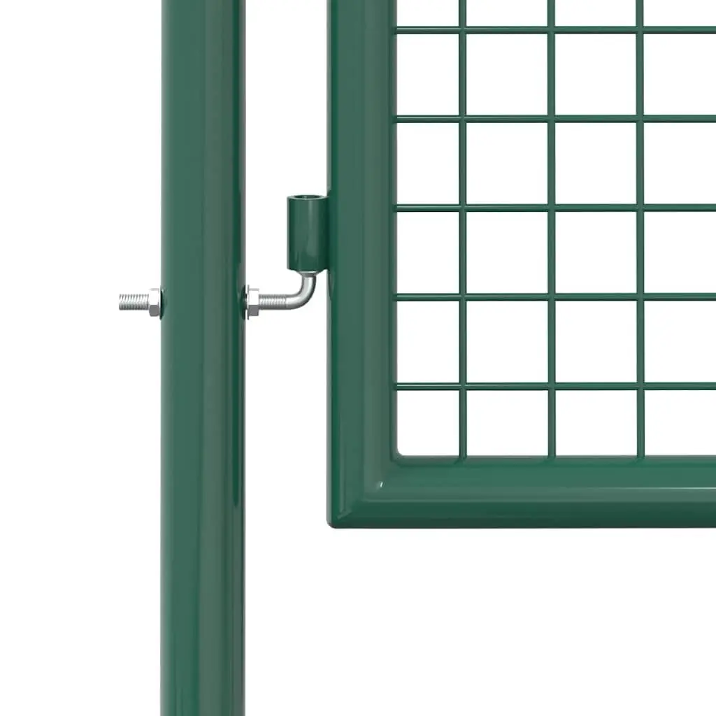 Heavy Duty Steel Gate Green 100x125cm Powder Coated Garden Patio Entryway Barrier