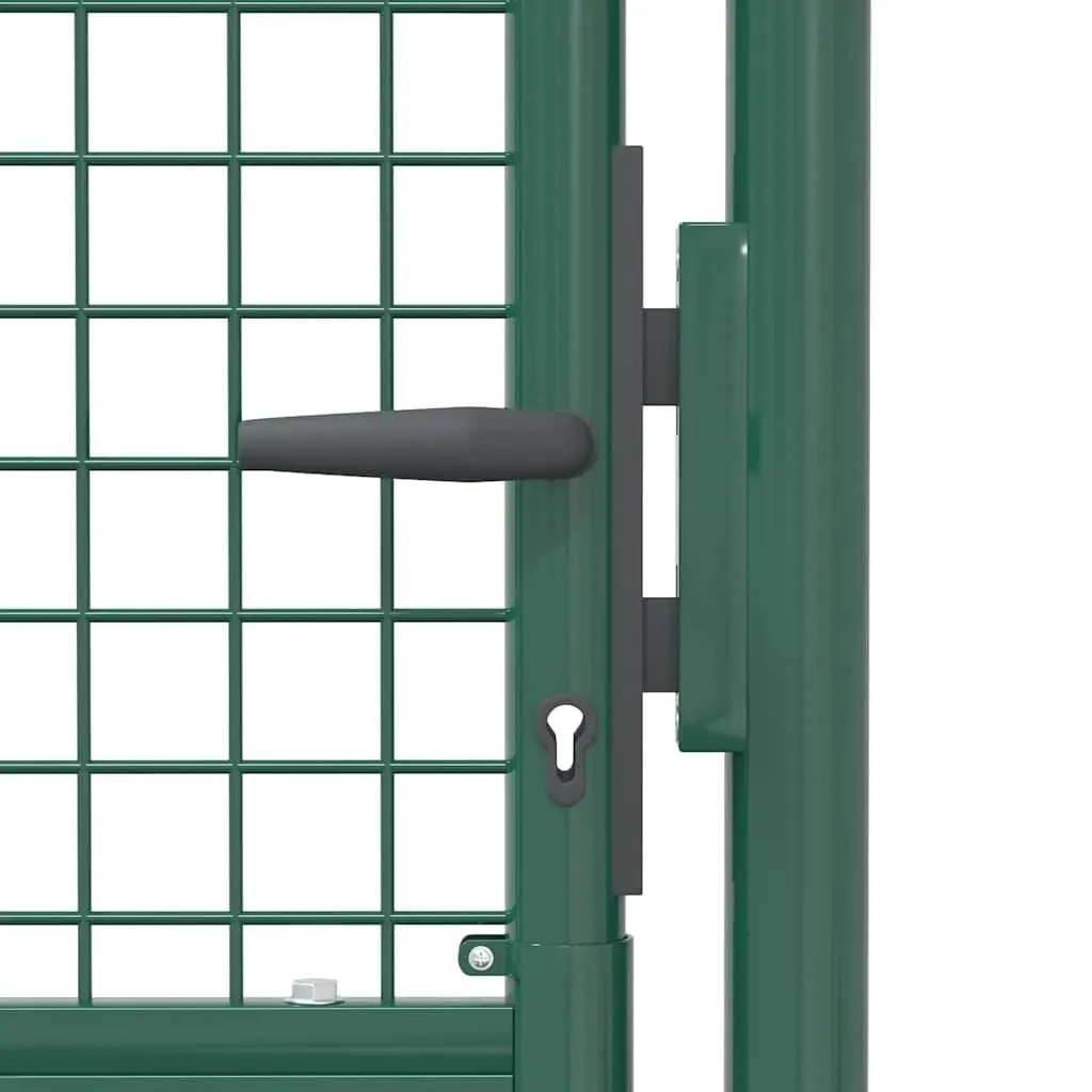 Heavy Duty Steel Gate Green 100x125cm Powder Coated Garden Patio Entryway Barrier