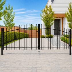Practical Double Door Fence Gate for Your Garden 400x174.5cm