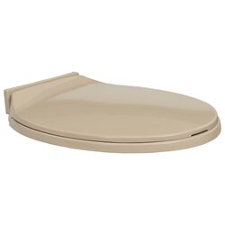 Practical Beige Soft-Close Toilet Seat for Daily Use