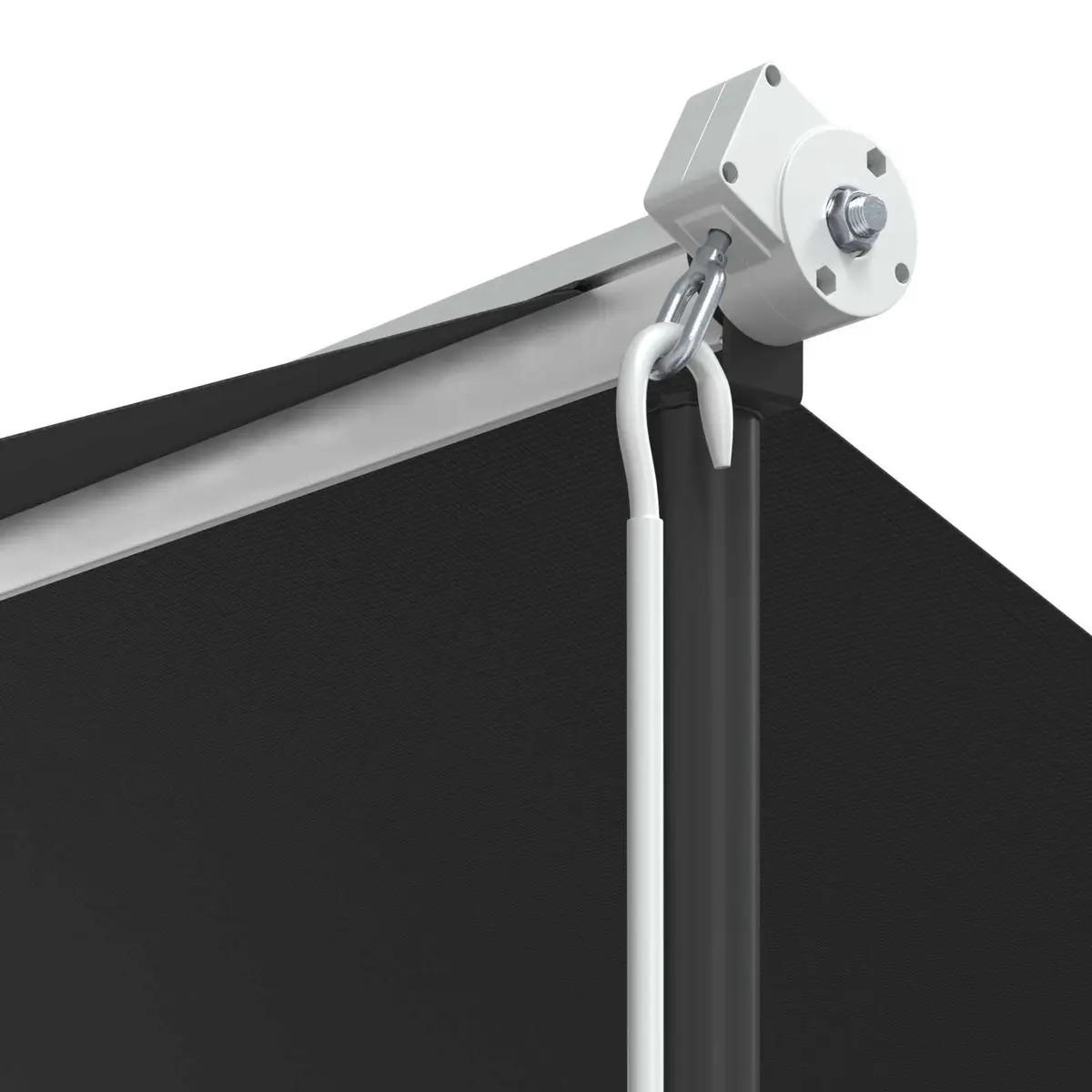 Free Standing Canopy Anthracite 300x300cm Outdoor Garden Patio Shade Weather Resistant Polyester with Powder Coated Steel Frame