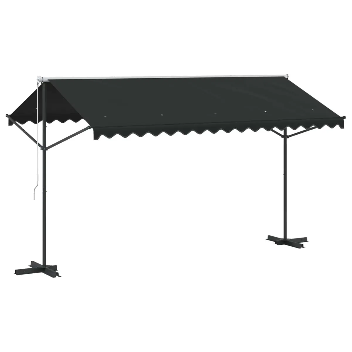 Free Standing Awning Powder-coated Steel 400x300 cm Anthracite