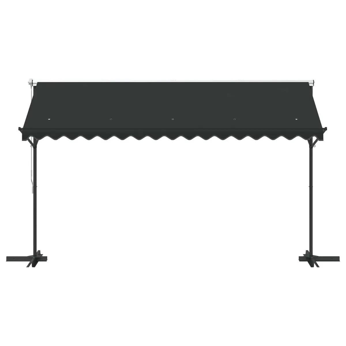 Free Standing Awning Powder-coated Steel 400x300 cm Anthracite