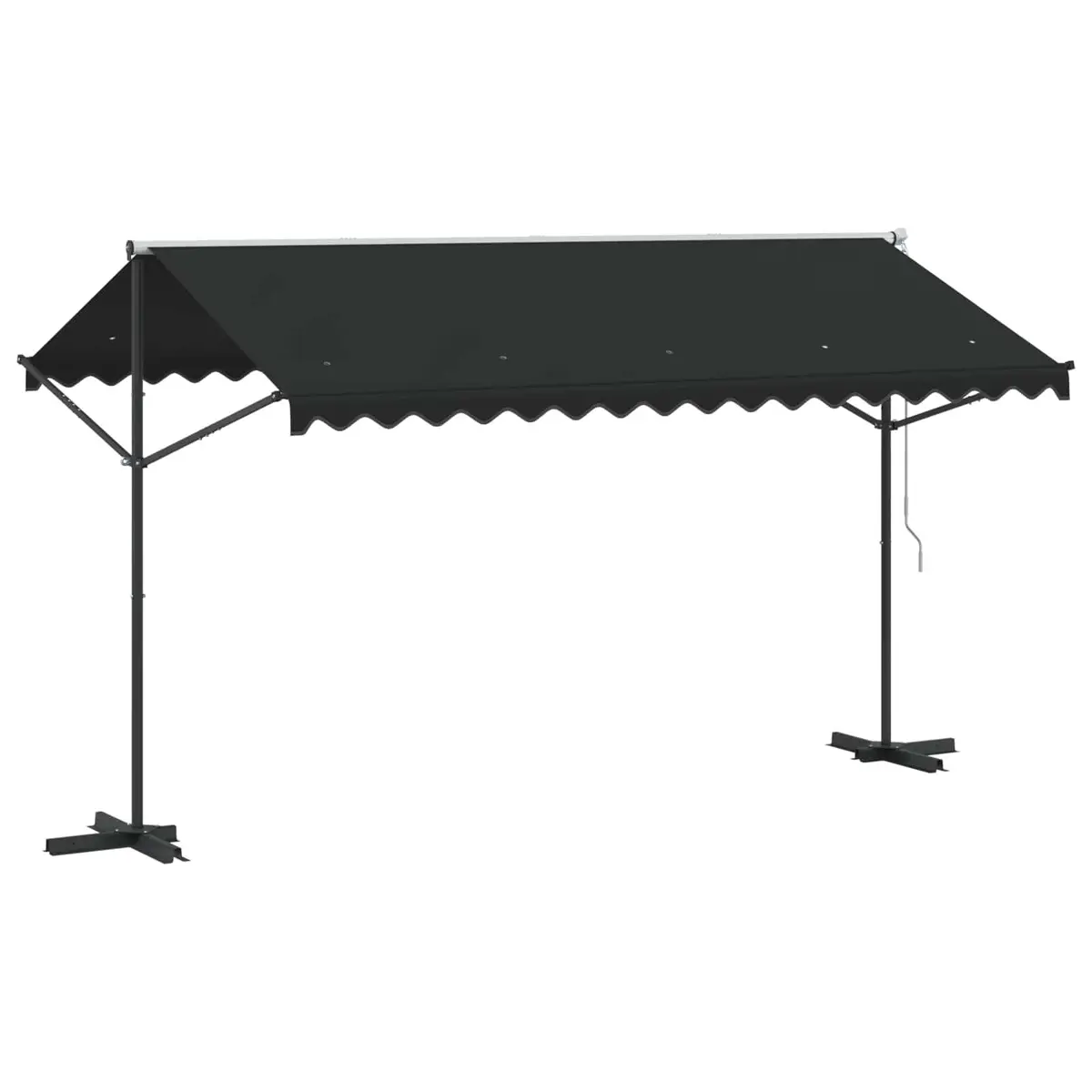 Free Standing Awning Powder-coated Steel 400x300 cm Anthracite