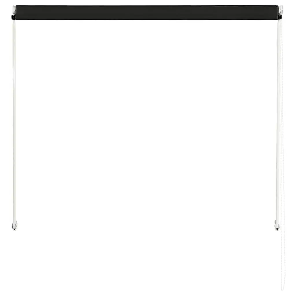 Retractable Awning Polyester Steel Frame 100x150 cm Anthracite Garden Terrace Balcony Canopy