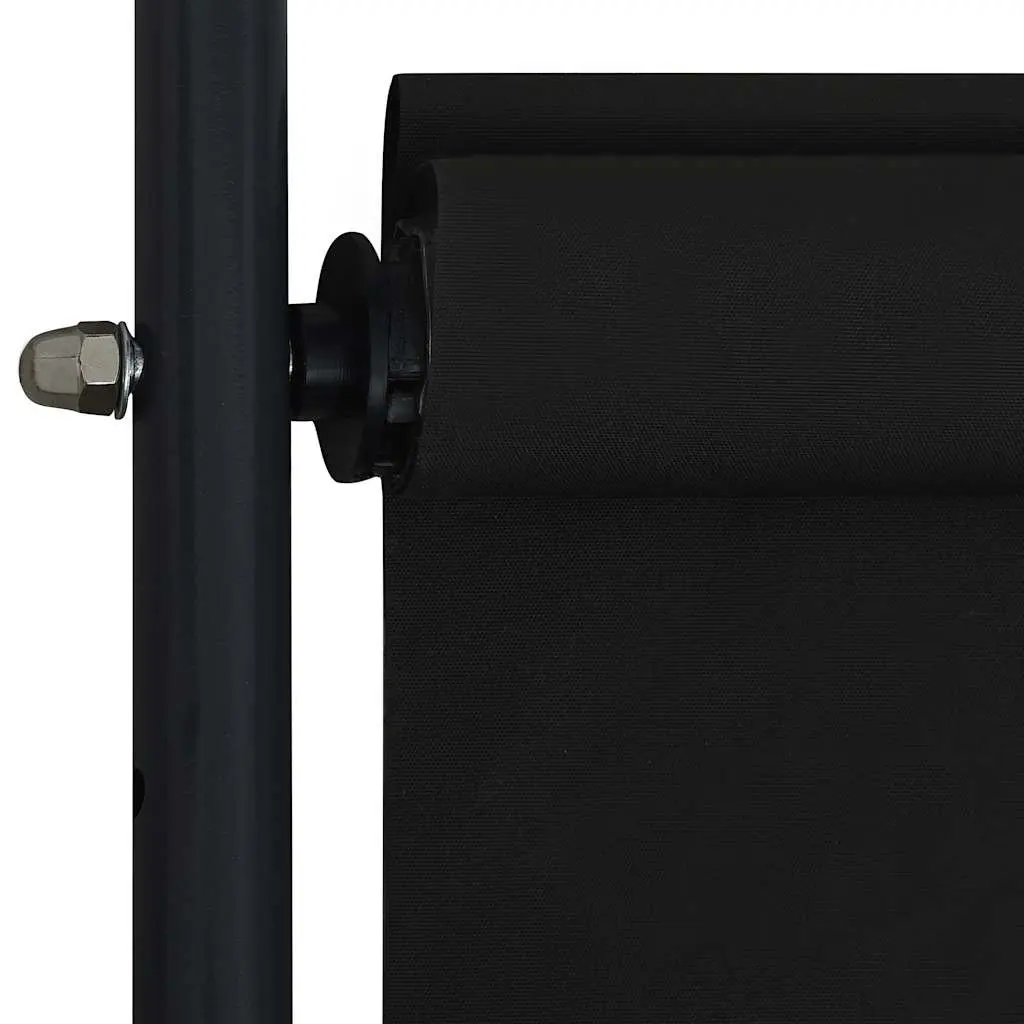 Outdoor Roller Blind Fade Resistant Fabric 100x270cm Anthracite Hand Crank