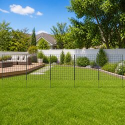 Practical Green Garden Fence Panel Set with Easy Setup