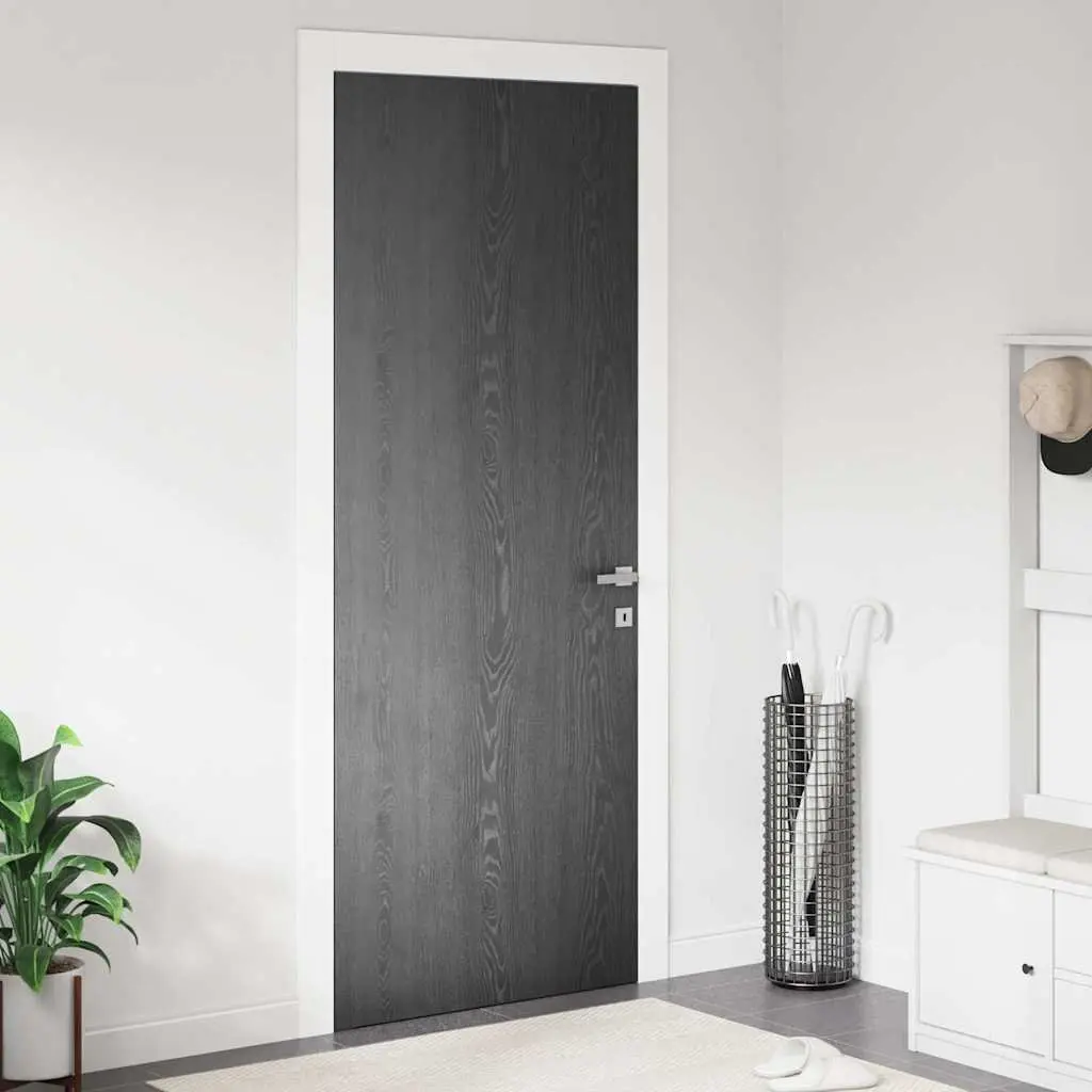 Self-Adhesive Furniture Film PVC 500x90cm Black Wood Grain Decor