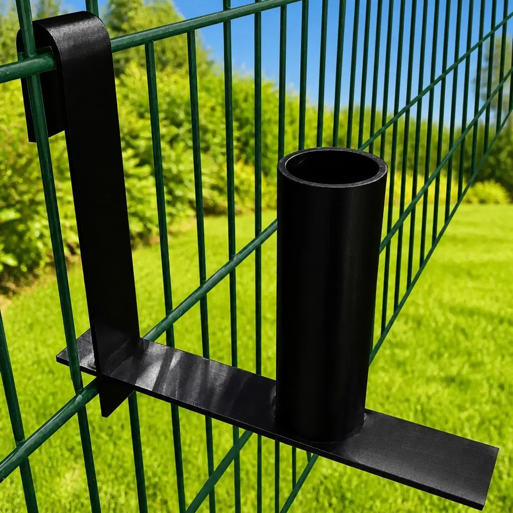 Privacy Fence Strip Installation Tool Steel Black Unroller Assembly Weatherproof
