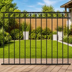Practical Steel Fence Panel for Gardens and Patios