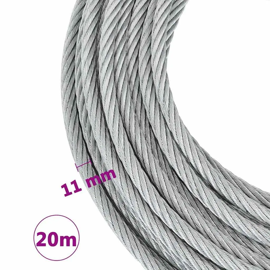 Wire Rope Hoist Winch Manual Pulling Traction Tool 20 m Steel Wire Rope Aluminium Housing 1600 kg Capacity