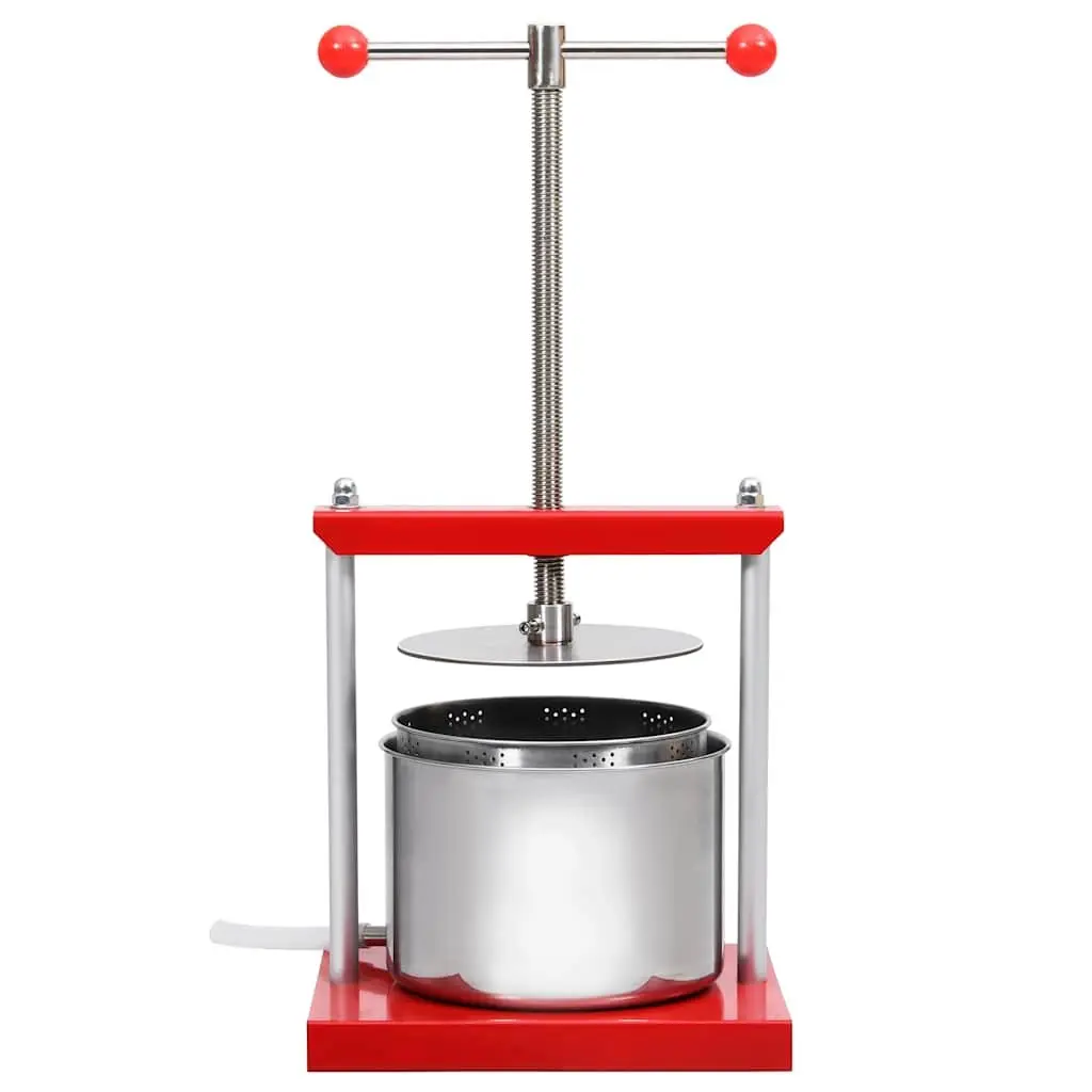 Fruit Press Manual 6L Stainless Steel Black Juicer for Fruits Vegetables Herbs