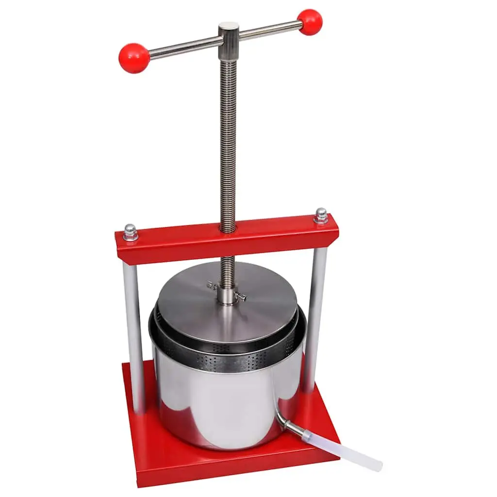 Fruit Press Manual 6L Stainless Steel Black Juicer for Fruits Vegetables Herbs