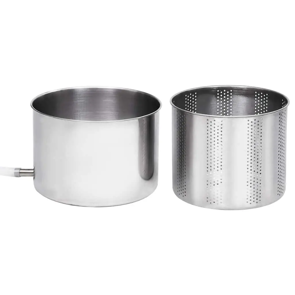 Fruit Press Manual 6L Stainless Steel Black Juicer for Fruits Vegetables Herbs