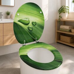 Green Water Drop Toilet Seat: Practical for Everyday Use