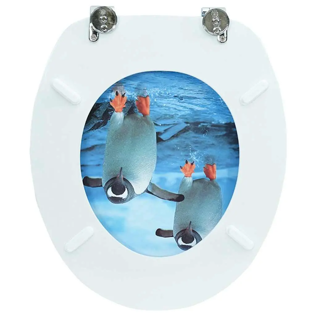 Penguin Toilet Seat with Adjustable Fit