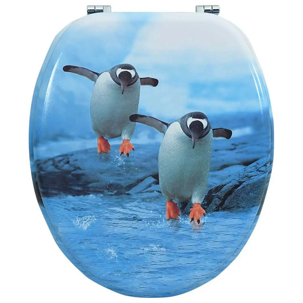 Penguin Toilet Seat with Adjustable Fit