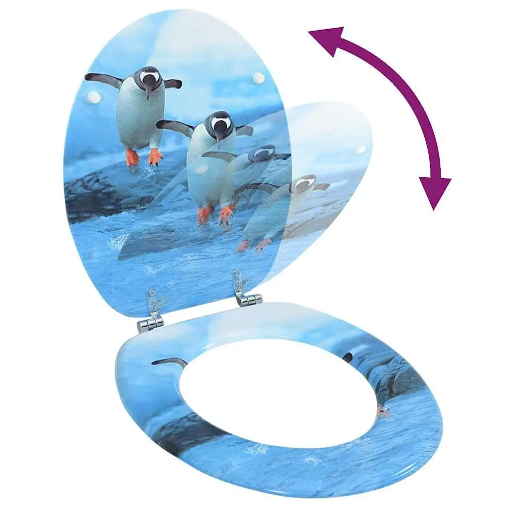 Penguin Toilet Seat with Adjustable Fit