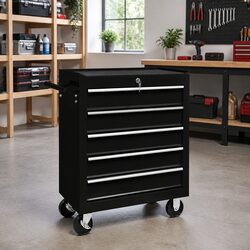 5-Drawer Tool Trolley for Home Workshop Use