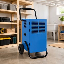 Dehumidifier 50L/24h Moisture Removal Damp Control Portable Air Blue 650W