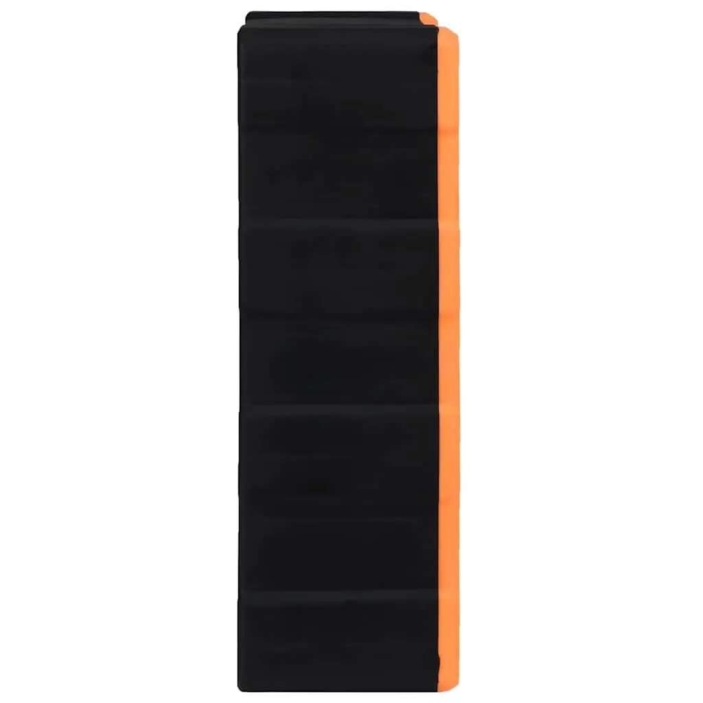 Multi-Drawer Storage Box Tool Organiser 39 Drawers Orange Plastic Hardware Crafts