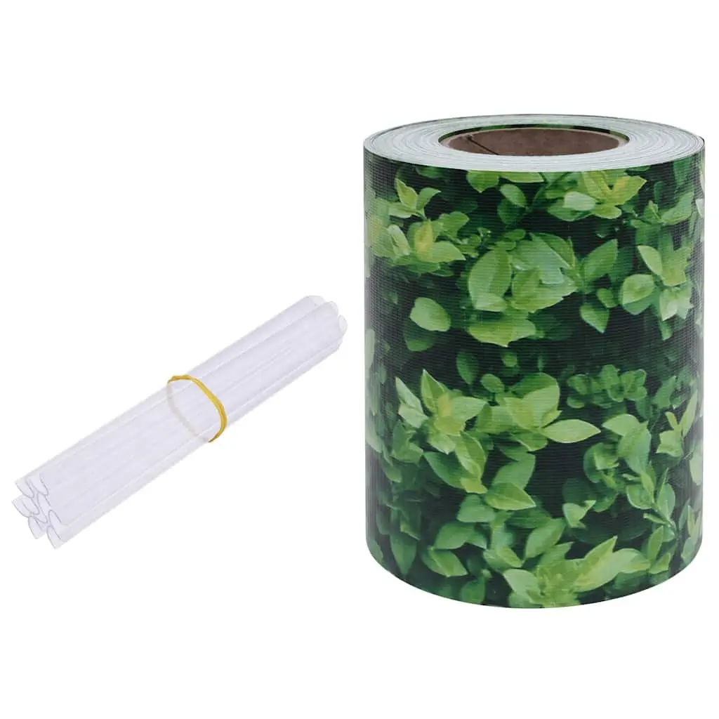 Garden Privacy Screen PVC 35x0.19m Green Outdoor Windbreak Barrier