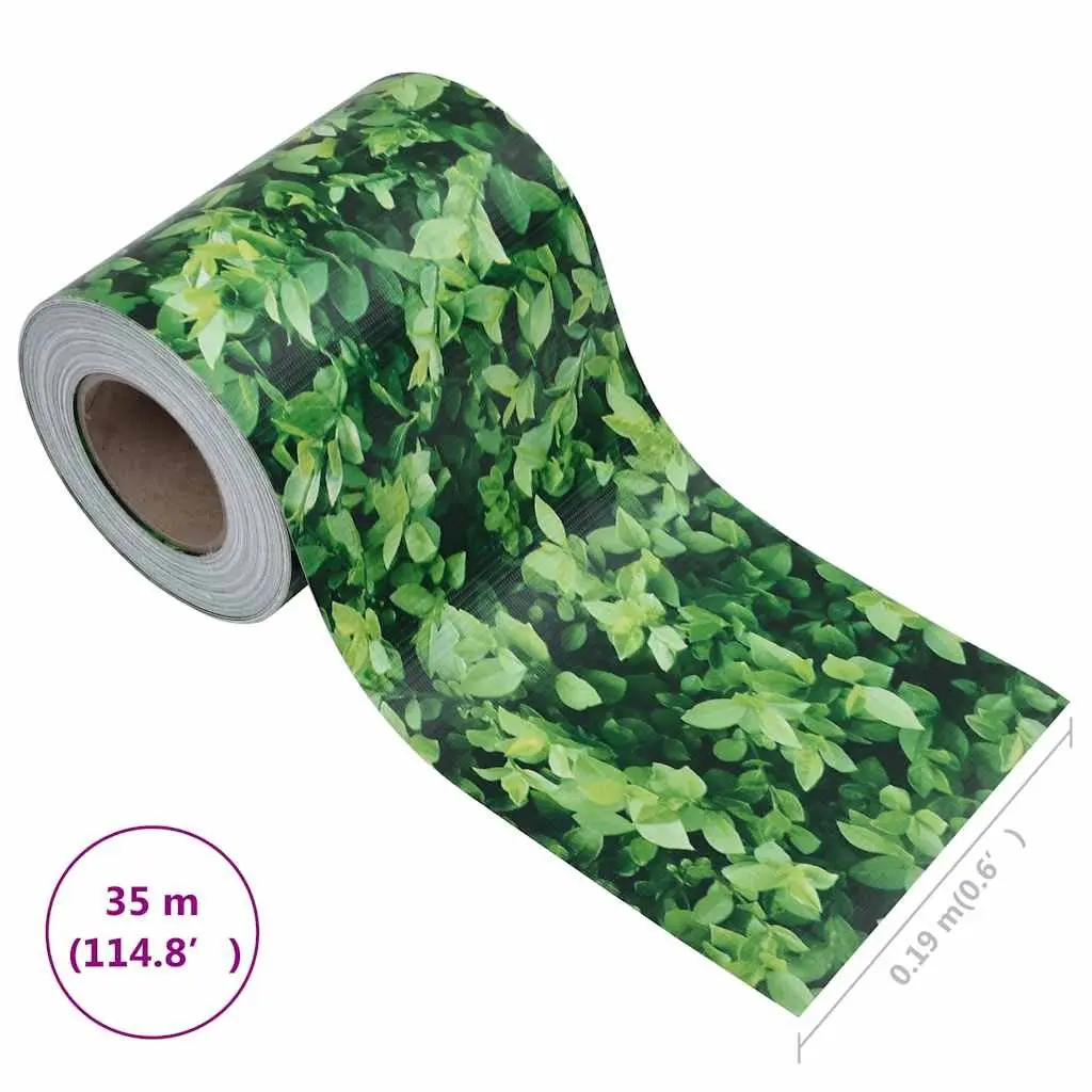 Garden Privacy Screen PVC 35x0.19m Green Outdoor Windbreak Barrier
