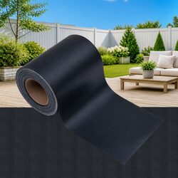 Versatile Privacy Screen for Garden: Matte Dark Grey PVC 35x0.19 m