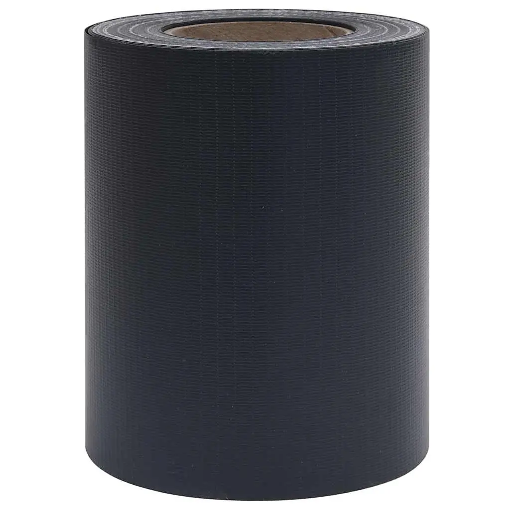 Garden Privacy Screen PVC 35x0.19 m Matte Dark Grey Fence Barrier Windbreak