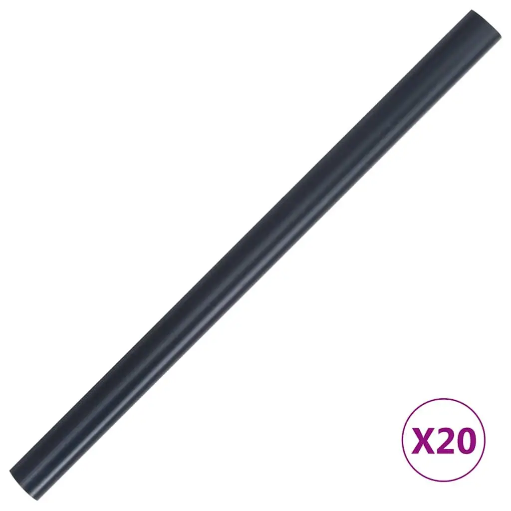 Garden Privacy Screen PVC 35x0.19 m Matte Dark Grey Fence Barrier Windbreak