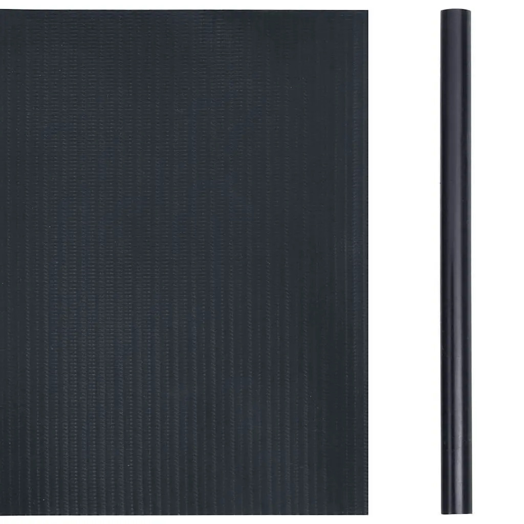Garden Privacy Screen PVC 35x0.19 m Matte Dark Grey Fence Barrier Windbreak