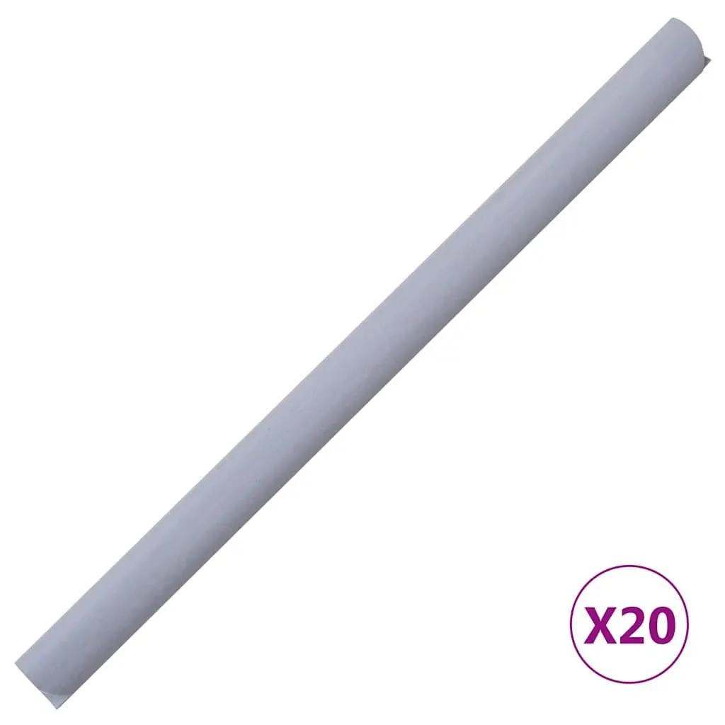 Privacy Strip PVC Fence Screen 35x0.19 m Light Grey Matte Weave Barrier