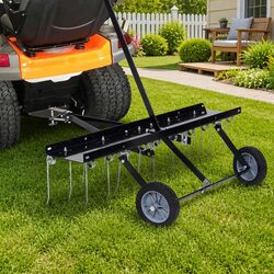 Scarifier for Ride-on Mower 100cm Lawn Aerator Dethatcher Moss Removal Garden