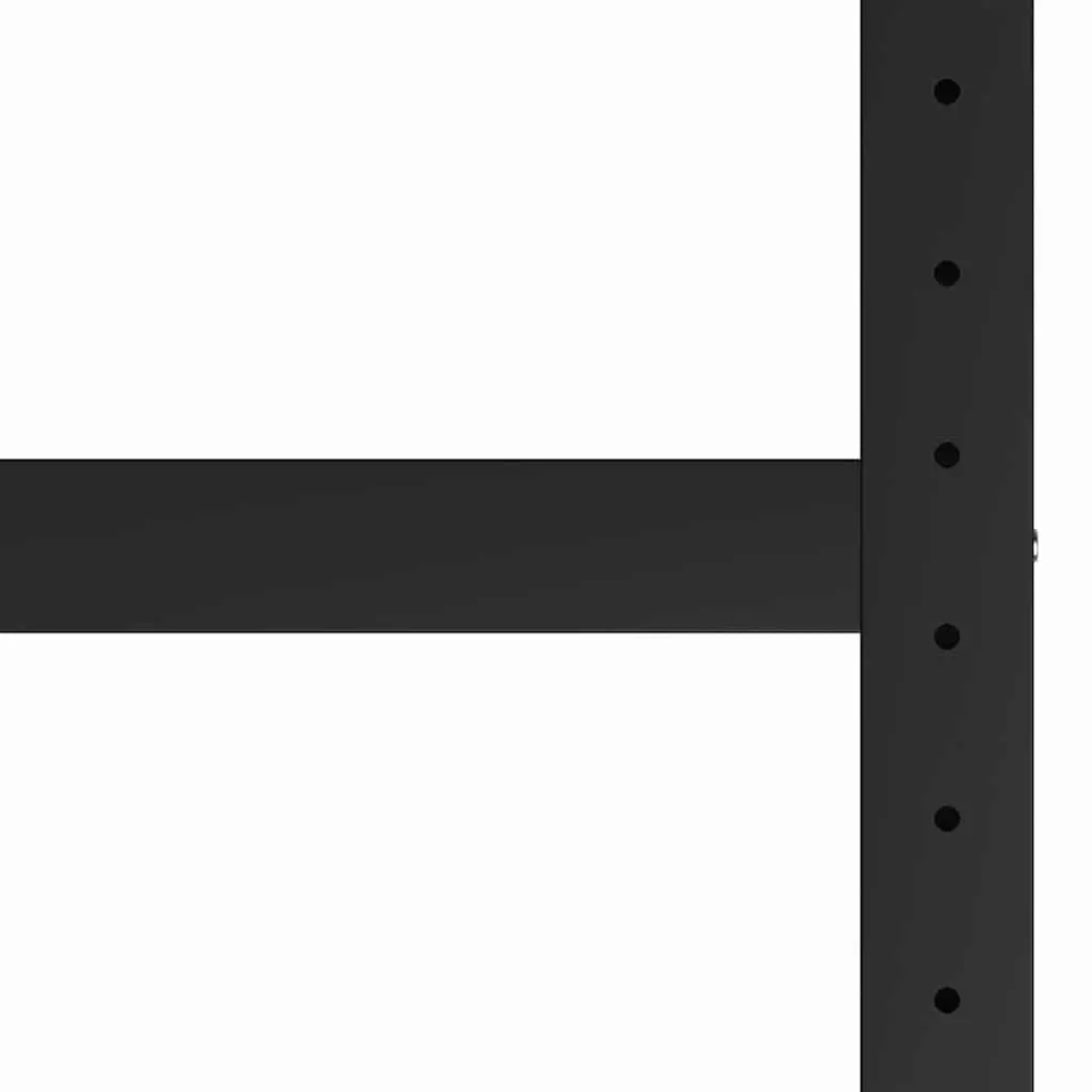 Metal Work Bench Frame Heavy Duty Powder-Coated 80x57x79cm Black Red Reinforced Bar