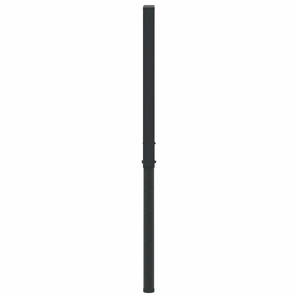 Adjustable Workbench Frames Black Metal 55cm 69 to 95.5cm Height Set of 2 for Workshop Garage