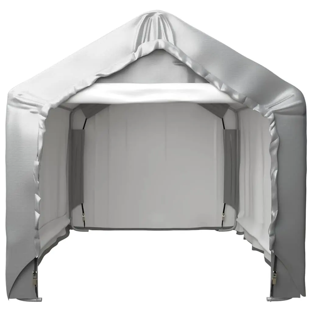 Outdoor Storage Tent Grey 180cm x 180cm Galvanised Steel Frame Multipurpose Weatherproof Garden Structure