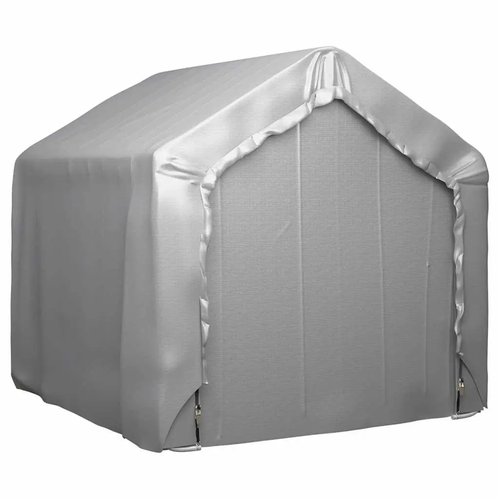 Outdoor Storage Tent Grey 180cm x 180cm Galvanised Steel Frame Multipurpose Weatherproof Garden Structure