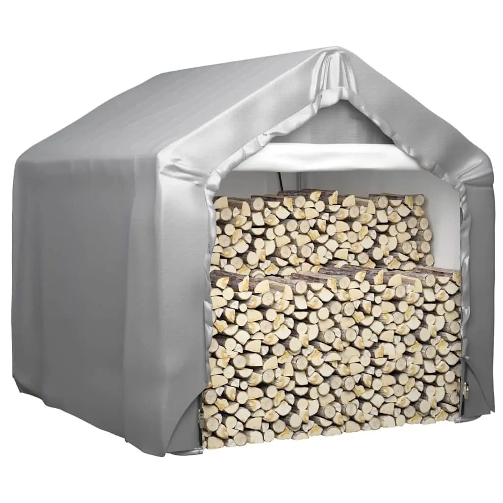 Outdoor Storage Tent Grey 180cm x 180cm Galvanised Steel Frame Multipurpose Weatherproof Garden Structure