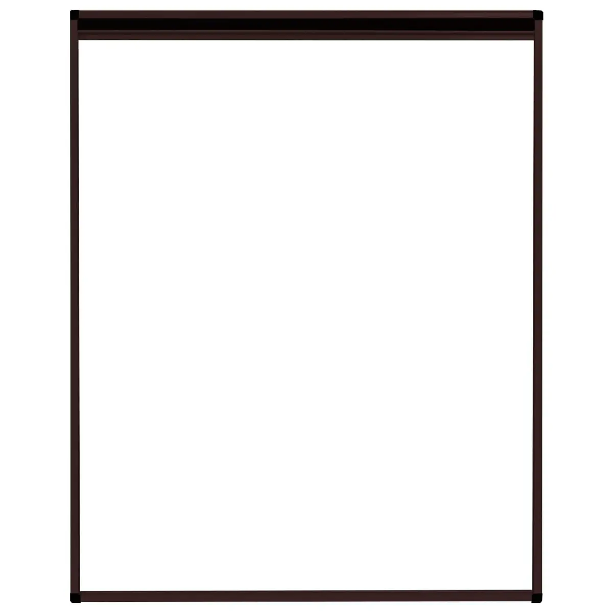 Plisse Insect Screen Aluminium Frame 80x100cm Brown Mesh