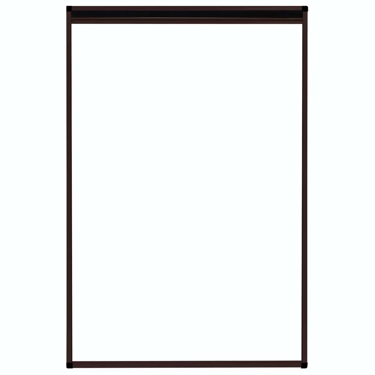 Plisse Insect Screen for Windows Aluminium Frame Brown 80x120cm Mesh