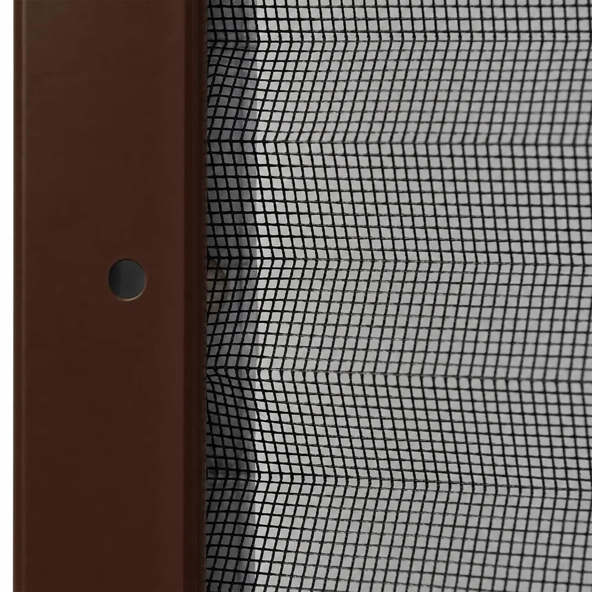 Plisse Insect Screen for Windows Aluminium Frame Brown 80x120cm Mesh