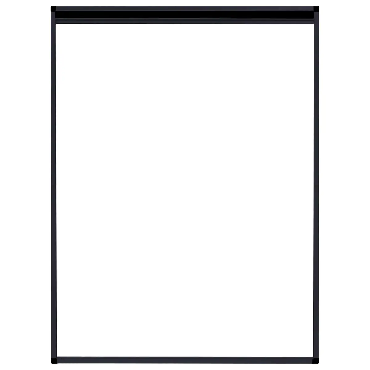 Plisse Insect Screen Anthracite Aluminium Frame 60x80cm for Windows Mesh