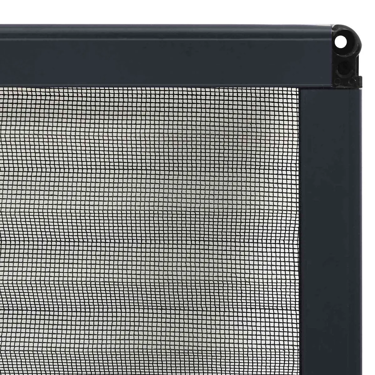 Insect Screen Plisse Fine Mesh Anthracite Aluminium Frame 80x100cm for Windows