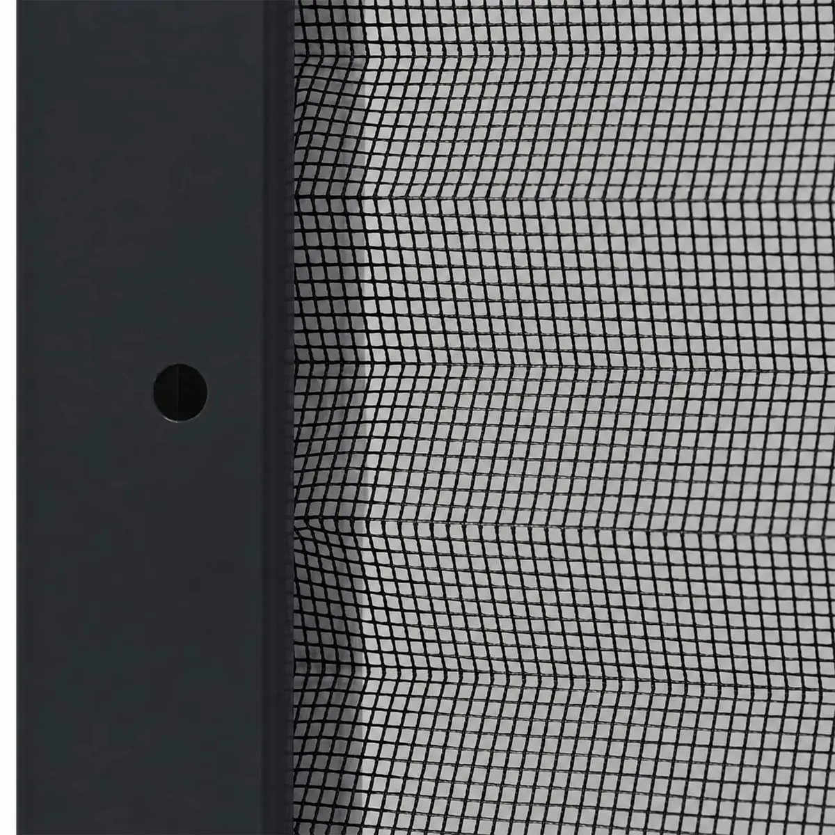 Insect Screen Plisse Fine Mesh Anthracite Aluminium Frame 80x100cm for Windows