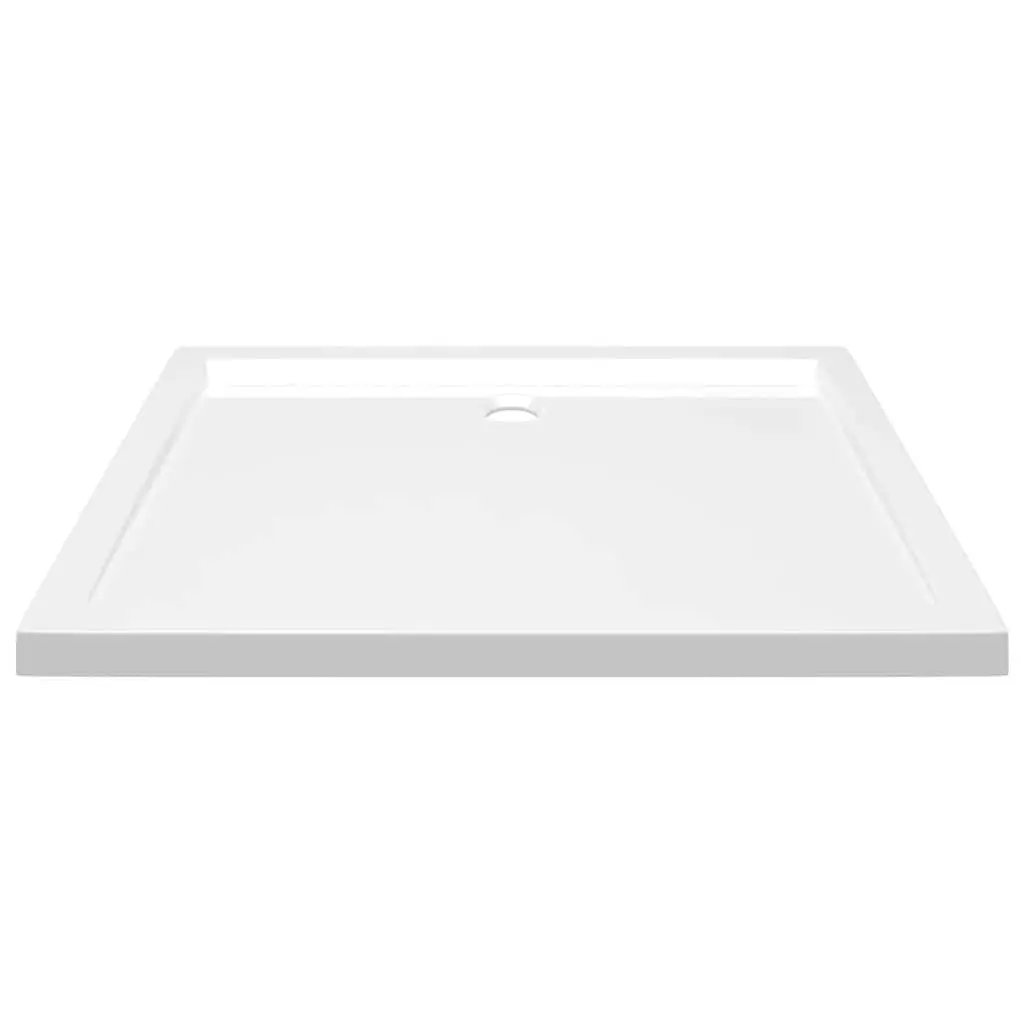 Shower Base Tray Rectangular ABS Fibreglass Reinforced 70x90 cm White Low Threshold