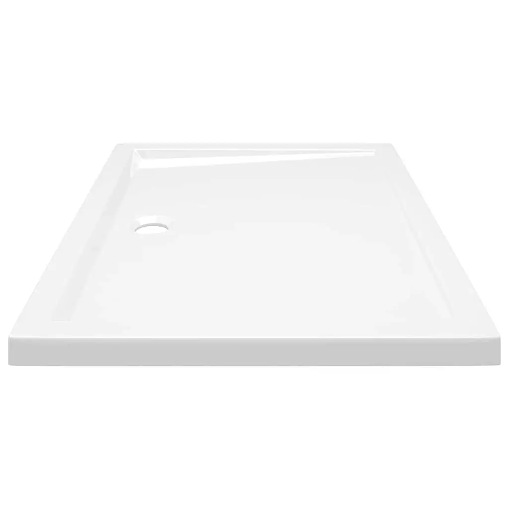 Shower Base Tray Rectangular ABS Fibreglass Reinforced 70x90 cm White Low Threshold