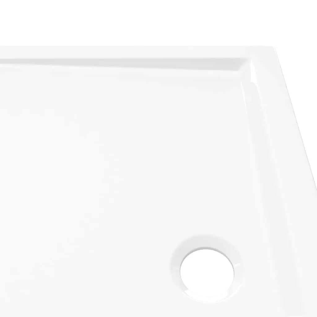 Shower Base Tray Rectangular ABS Fibreglass Reinforced 70x90 cm White Low Threshold