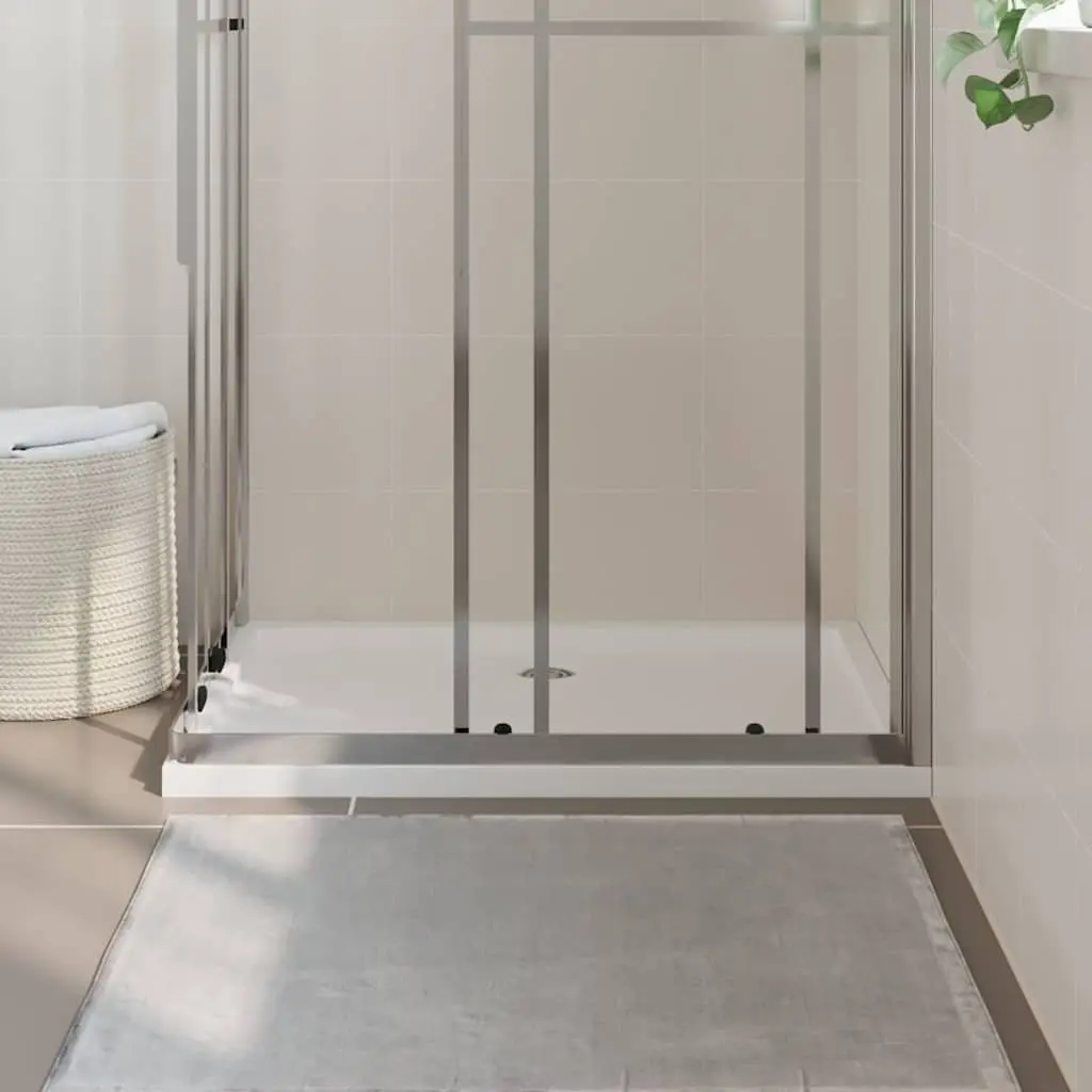 Shower Base Tray Low Threshold Fibreglass Reinforced 70x100 cm White