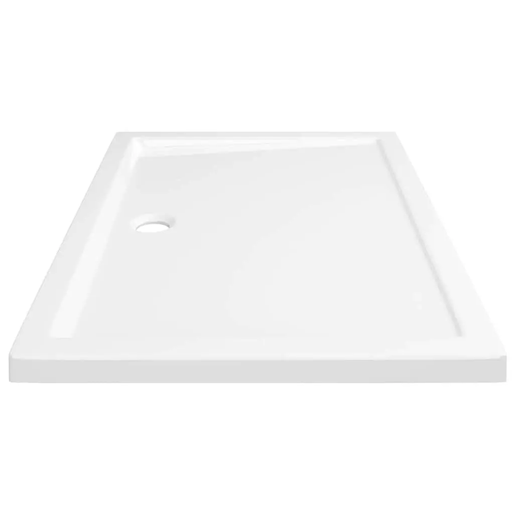 Shower Base Tray Low Threshold Fibreglass Reinforced 70x100 cm White
