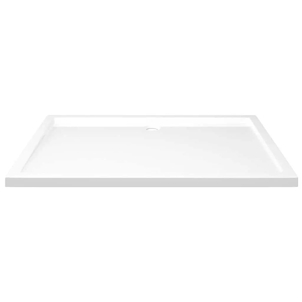 White Shower Base Tray 80x120 cm with Low Entry